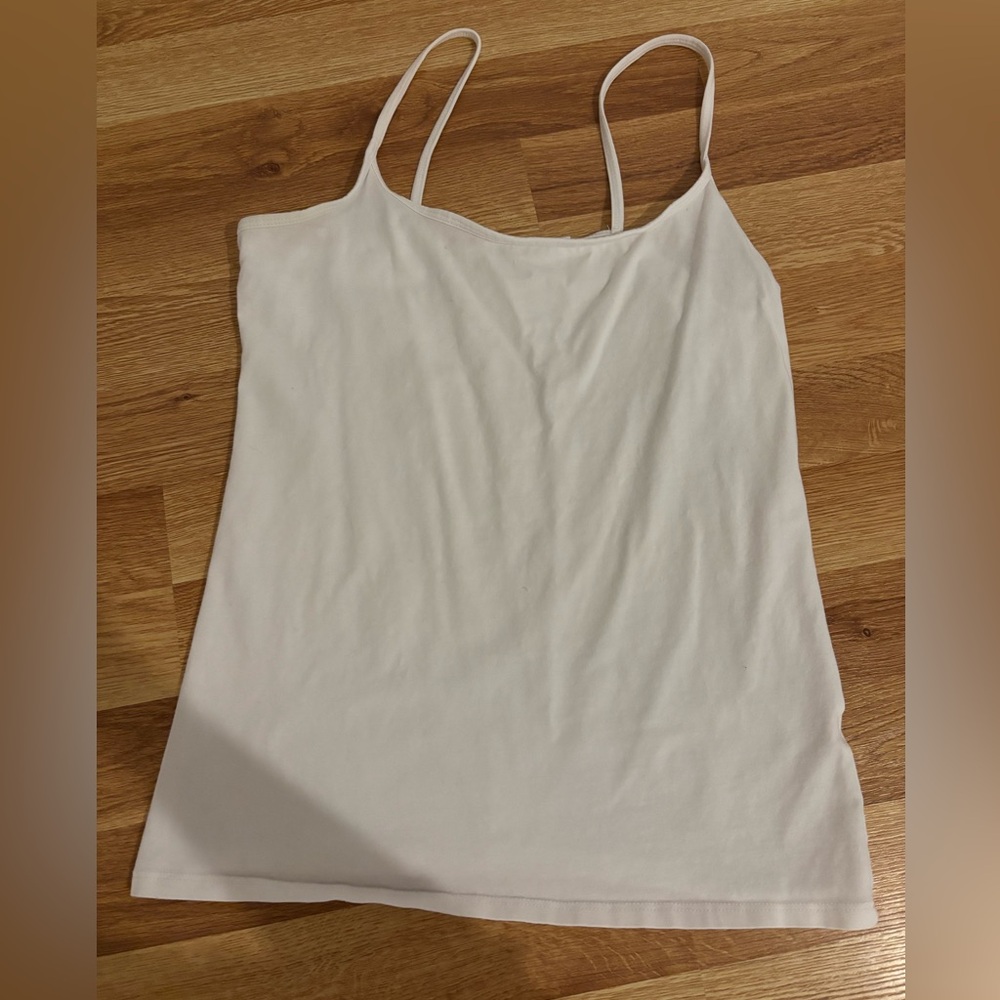 White Strappy Tank Top